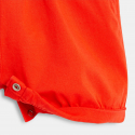 Obaibi Salopette courte et t-shirt coquillages rouge bΓ©bΓ© fille