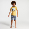Okaidi Pyjama d’ete en jersey jaune garcon