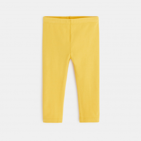 Obaibi Robe effet pointelle mimosa et legging jaune bΓ©bΓ© fille