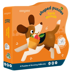 Παζλ ζώα της φάρμας Oddy at Sea Shaped Puzzles 2+ ετών