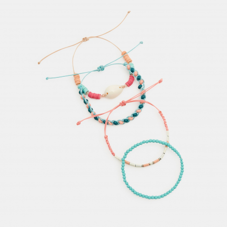 Okaidi Bracelets fantaisie enfant (lot de 4) rouge fille