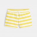 Okaidi Short en molleton raye jaune fille