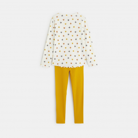 Okaidi Pyjama 2 pieces en jersey cotele motifs chats