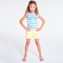 Okaidi Short en molleton raye jaune fille