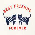 Okaidi Μπλούζα με μήνυμα best friends forever μπλε για κορίτσια