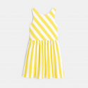 Okaidi Robe rayee en jersey jaune fille