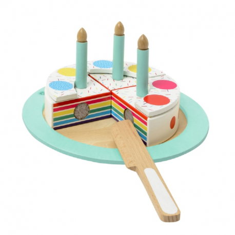 Ξύλινη τούρτα γενεθλίων με αξεσουάρ Oxybul iMAGibul