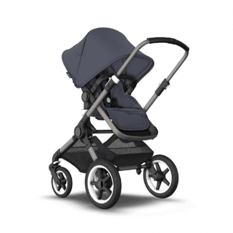 Καρότσι και port-bebe Bugaboo Fox 3 Complete Graphite - Stormy Blue