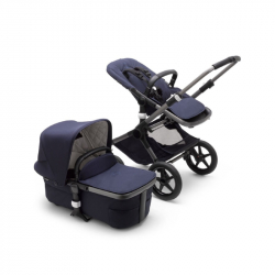 Καρότσι και port-bebe Bugaboo Fox 3 Classic Complete Graphite - Dark Navy