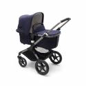 Καρότσι και port-bebe Bugaboo Fox 3 Classic Complete Graphite - Dark Navy