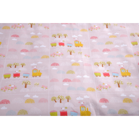 Σετ παπλωματοθήκη DOWN TOWN BABY Patch Train 100 x 150 cm