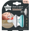 Tommee tippee πιπίλες Closer to nature Breast-like 6-18Μ, σετ των 2