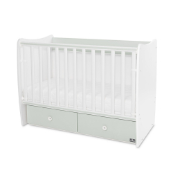 Βρεφικό κρεβάτι Lorelli® Matrix White - Milky Green