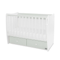 Βρεφικό κρεβάτι Lorelli® Matrix White - Milky Green