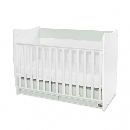 Βρεφικό κρεβάτι Lorelli® Matrix White - Milky Green