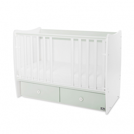 Βρεφικό κρεβάτι Lorelli® Matrix White - Milky Green