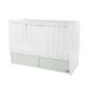 Βρεφικό κρεβάτι Lorelli® Matrix White - Milky Green