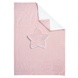 Κουβέρτα fleece αγκαλιάς Greenwich Polo Club® Baby Essential Ροζ-Λευκό