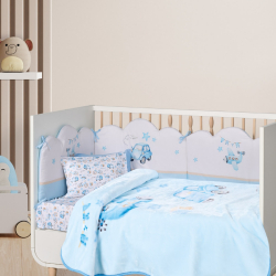 Κουβέρτα βελουτέ κούνιας Das® Baby Relax Μπλε