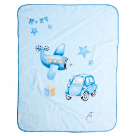 Κουβέρτα βελουτέ κούνιας Das® Baby Relax Μπλε