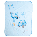 Κουβέρτα βελουτέ κούνιας Das® Baby Relax Μπλε