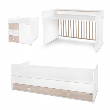 Πολυμορφικό κρεβάτι Lorelli® Mini Max White - Amber