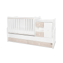 Πολυμορφικό κρεβάτι Lorelli® Mini Max White - Light Oak