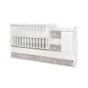 Πολυμορφικό κρεβάτι Lorelli® Mini Max White - Artwood