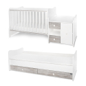 Πολυμορφικό κρεβάτι Lorelli® Mini Max White - Artwood