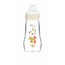 Μπιμπερό MAM γυάλινο Feel Good 260 ml (1τμχ)