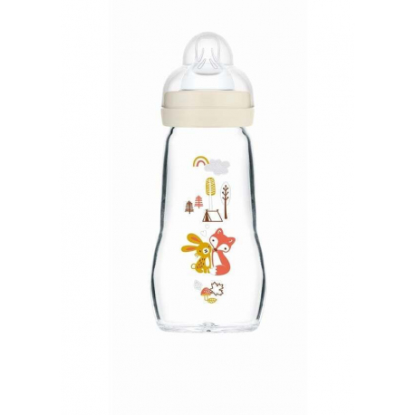 Μπιμπερό MAM γυάλινο Feel Good 260 ml (1τμχ)