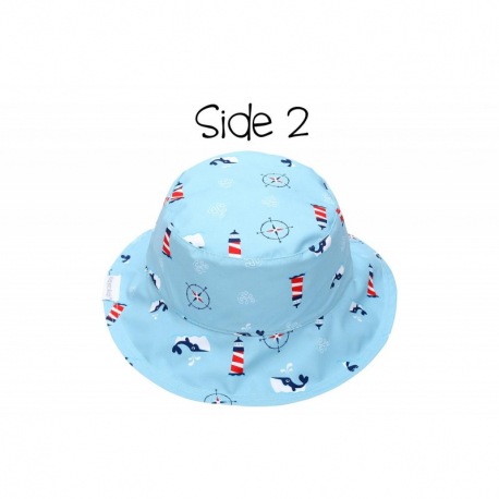 Καπέλο διπλής όψης με αντηλιακή προστασία FlapJackKids Nautical 2-4 ετών