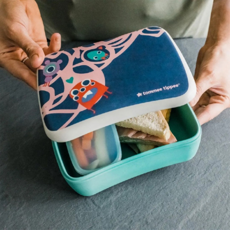 Tommee tippee δοχεία φαγητού Chompers Bamboo Lunchbox σετ των 2