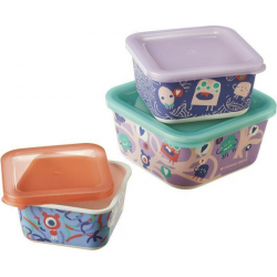 Tommee tippee δοχεία φαγητού Chompers Bamboo Snack Boxes σετ των 3