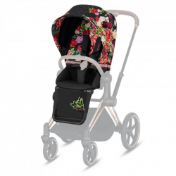 Σετ υφάσματα καροτσιού Cybex Platinum Priam Seat Pack Spring Blossom Dark Black