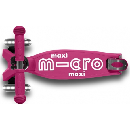 Αναδιπλούμενο παιδικό πατίνι Maxi Micro Deluxe Foldable Led Berry Red