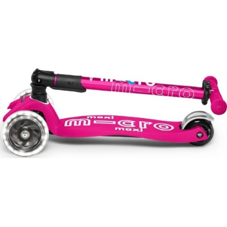 Αναδιπλούμενο παιδικό πατίνι Maxi Micro Deluxe Foldable Led Shocking Pink