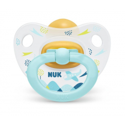 Nuk® πιπίλα Classic Happy Kids μέγεθος 3 (18-36M) με θήκη