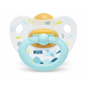 Nuk® πιπίλα Classic Happy Kids μέγεθος 3 (18-36M) με θήκη