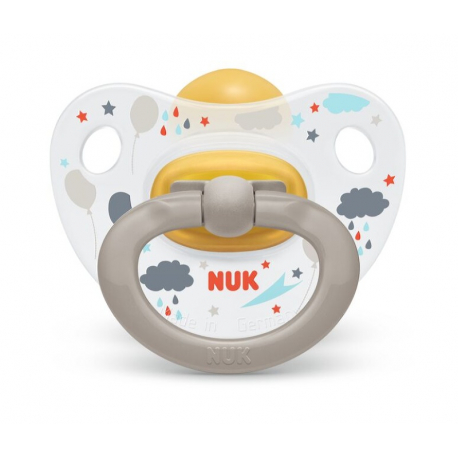 Nuk® πιπίλα Classic Happy Kids μέγεθος 3 (18-36M) με θήκη