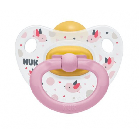 Nuk® πιπίλα Classic Happy Kids μέγεθος 3 (18-36M) με θήκη