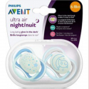 Philips-Avent πιπίλες Ultra Air Night 6-18M, σετ των 2