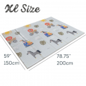 Αφρώδες χαλάκι διπλής όψης Taf toys Savannah Adventures Super-Size Foam Playmat