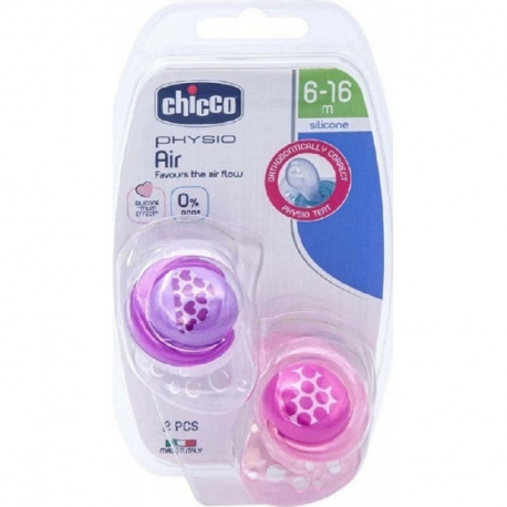 Πιπίλα Chicco Physio Air 6-16M, σετ των 2