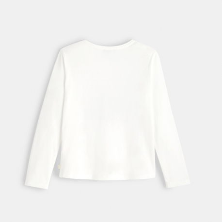 Okaidi T-shirt a motif paysage bleu fille