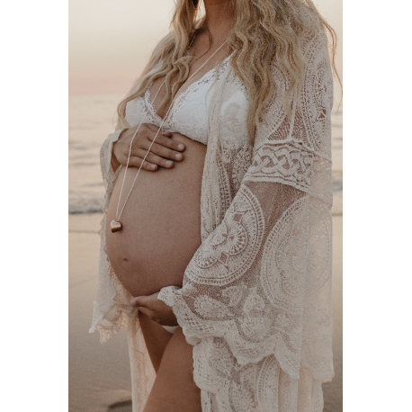 Μενταγιόν εγκυμοσύνης με χαλαρωτικό ήχο Proud MaMa Bola Sofie Rose Gold Καρδιά