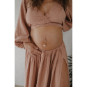 Μενταγιόν εγκυμοσύνης με χαλαρωτικό ήχο Proud MaMa Bola Olivia Pink Χαλαζίας