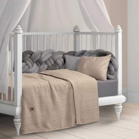 Κουβέρτα πικέ αγκαλιάς Greenwich Polo Club® Baby Essential Εκρού
