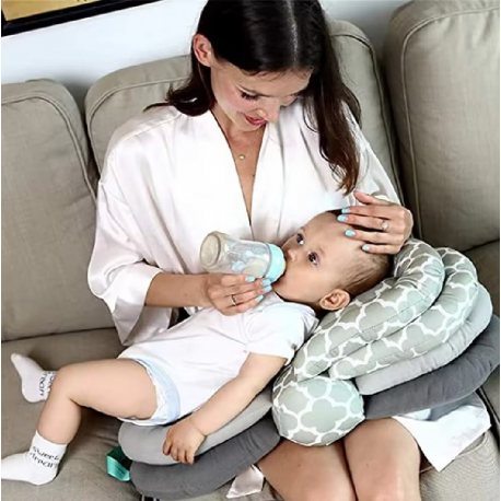 Μαξιλάρι θηλασμού πολλαπλών θέσεων Lazarid iBaby Γκρι