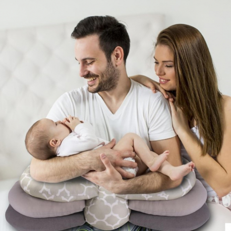 Μαξιλάρι θηλασμού πολλαπλών θέσεων Lazarid iBaby Γκρι